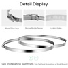 image:imageVIVOSUN Stainless Steel Air Ducting Clamps 46812 Inch Adjustable Hose Clamps with Worm Drive for Ducting Heating Cooling Exhaust and Ventilation Pack of 22 Pack
