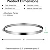 image:imageVIVOSUN Stainless Steel Air Ducting Clamps 46812 Inch Adjustable Hose Clamps with Worm Drive for Ducting Heating Cooling Exhaust and Ventilation Pack of 24 Pack