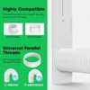 image:imageVIVOSUN Window Vent Kit Portable AC Window Seal Kit Fit with 46 Ducting amp 59 Hose for Sliding Window Adjustable AC Vent Kit for Duct Fans Air Conditioner Dryerwith 59 HoseMax 61 Window Kit with 3 Adapters  59 Hose