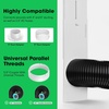 image:imageVIVOSUN Window Vent Kit Portable AC Window Seal Kit Fit with 46 Ducting amp 59 Hose for Sliding Window Adjustable AC Vent Kit for Duct Fans Air Conditioner Dryerwith 59 HoseMax 61