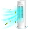 image:imageVIVOSUN 13 Tower Fan Bladeless Desk Fan for Cooling Air Circulation Anywhere 3 Speeds 70 Oscillation Quiet Portable Desk Fan for Home Office BlackWhite