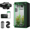 image:imageVIVOSUN S276 32x32x63 Grow Tent mart Air Filtration PRO G4 Kit 4 AeroZesh G4 Inline Duct Fan wGrowHub E42A Temp Humidity WiFiController Carbon Filter amp Ducting