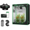 image:imageVIVOSUN S425 4x2 Grow Tent Smart Air Filtration PRO T4 Kit 4 AeroZesh T4 Inline Duct Fan wGrowHub E42A Temp Humidity WiFiController Carbon Filter amp Ducting Cooling amp Ventilation System