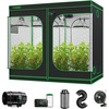 image:imageVIVOSUN S848 4x8 Grow Tent Smart Air Filtration PRO G8 Kit 8 AeroZesh G8 Inline Duct Fan wGrowHub E42A Temp Humidity WiFiController Carbon Filter amp Ducting AeroWave E6 Grow Tent Fan 6