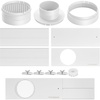 image:imageVIVOSUN Window Vent Kit Portable AC Window Seal Kit Fit with 46 Ducting amp 59 Hose for Sliding Window Adjustable AC Vent Kit for Duct Fans Air Conditioner Dryerwith 59 HoseMax 61
