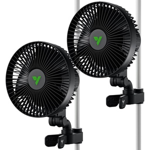 image:imageVIVOSUN AeroWave A6 Grow Tent Clip Fan 6 Auto Oscillating Fan Secure NonSlip Clamp Strong Air Circulating and Low Noise for Hydroponic Ventilation 2Pack2 Pack