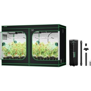 image:imageVIVOSUN S105 10x5 Grow Tent and AeroStream H19 Intelligent Environmental 19L Humidifier with Temp amp Humidity Probe Top Control Panel Smart Remote Control Designed Specifically for Use with Grow Ten
