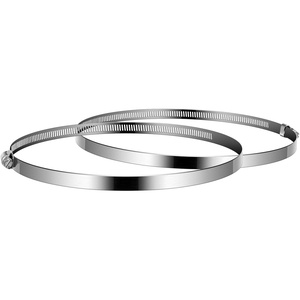 image:imageVIVOSUN Stainless Steel Air Ducting Clamps 46812 Inch Adjustable Hose Clamps with Worm Drive for Ducting Heating Cooling Exhaust and Ventilation Pack of 22 Pack