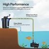 image:imageVIVOGROW Bio Pressure Pond Filter and 1600 GPH Submersible Water Pump 100W Pond Pump Ultra Quiet Aquarium Pump with 14FT Lift Height for Pond Waterfall Fish Tank Statuary Hydroponic