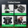 image:imageVIVOGROW Bio Pressure Pond Filter with 13W UVC Light 2630 GPH and 4500 GPH Submersible Water Pump 220W Pond Pump Ultra Quiet Aquarium Pump with 19FT Lift Height for Pond Waterfall Fish Tank