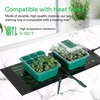 image:imageVIVOSUN 10x2075 Seedling Heat Mat and Digital Thermostat Combo 6Pack Seed Starter Trays 72Cell Seed Starter Kit with Humidity Dome Flat Reusable Plant Germination Trays for Germination Indoor