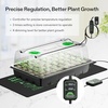 image:imageVIVOSUN 1Pack 40Cell Seed Starter Trays with 1 Set of LED Lights and 10x2075 Seedling Heat Mat and65 Inch Gardening Scissors Hand Pruner Pruning Shear with Straight Stainless Steel Blades Orang