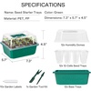 image:imageVIVOSUN 2 Pack Durable Waterproof Seedling Heat Mat Warm Hydroponic Heating Pad and 12Pack Seed Starter Trays 144Cell Seed Starter Kit with Humidity Dome for Germination Indoor Gardening