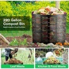 image:imageVIVOSUN 220 Gallon Outdoor Compost Bin and Compost Thermometer 20 Inch Backyard Soil Thermometer with Stainless Steel Dial for Composting Bins Outdoor Gardening and Planting 0200F