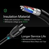 image:imageVIVOSUN 25 ft Extension Cord 3Outlet Power Strip with 1800W Surge Protection 15A 14 AWG Flat Heavy Duty Extender for Indoor Outdoor Use Garden Home Office Black