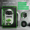 image:imageVIVOSUN 2Pcs Grow Tent Vent Cover and Dryer Vent Hose 6 inch Aluminum Foil Ducting 8FT Long HeavyDuty Dryer Hose Vent Kit for HVAC Ventilation Exhaust Duct Fan Systems Black Flexible Air Duct