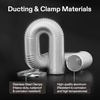 image:imageVIVOSUN 4 Inch Air Carbon Filter Smellines Control and 4 Inch 8 Feet NonInsulated Flex Air Aluminum Ducting for Heating Cooling Ventilation and Duct Fan Systems