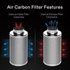 image:imageVIVOSUN 4 Inch Air Carbon Filter Smellines Control and Dryer Vent Hose 4 inch Aluminum Foil Ducting 8FT Long HeavyDuty Dryer Hose Vent Kit for HVAC Ventilation Exhaust Duct Fan Systems