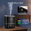 image:imageVIVOSUN 45L 2in1 Cool amp Warm Mist Ultrasonic Humidifier with Essential Oil Box amp Remote Control for Bedrooms Offices Plants Babies Dryness and Skincare5L 2in1 Cool  Warm Mist Humidifier