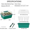 image:imageVIVOSUN 48 x 2075 Seedling Heat Mat and Digital Thermostat Combo Set and 12Pack Seed Starter Trays 144Cell Seed Starter Kit with Humidity Dome Flat Reusable Plant Germination Trays