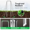 image:imageVIVOSUN 4ftx100ft 5oz DoubleLayered Weed Control Mat with High Permeability and 6 Inch 50Pack Garden Stakes Galvanized Steel Landscape Stapes 11 Gauge UShaped Pins for Weed Barrier Fabric Ground
