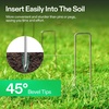 image:imageVIVOSUN 4ftx250ft 5oz DoubleLayered Weed Control Mat with High Permeability and 6 Inch 100Pack Landscape Staples Galvanized Steel Garden Stakes 11 Gauge UShaped Pins for Weed Barrier Fabric Soake