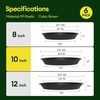 image:imageVIVOSUN 5Pack 2 Gallon Heavy Duty Thickened Nonwoven Fabric Pots and 6 Pack Plant Saucer 8 10 12 inch Plant Saucers for Indoor Heavy Duty Plastic Plant Trays for pots Grow Bags