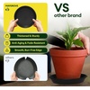 image:imageVIVOSUN 5Pack 3 Gallon Heavy Duty Thickened Nonwoven Fabric Pots and 6 Pack Plant Saucer 8 10 12 inch Plant Saucers for Indoor Heavy Duty Plastic Plant Trays for pots Grow Bags