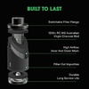 image:imageVIVOSUN 6 Inch Air Carbon Filter Smelliness Control with Australia Virgin Charcoal and 6 Inch 25 Feet Black NonInsulated Flex Air Aluminum Ducting for Grow Tents Duct Fan Systems
