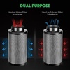 image:imageVIVOSUN 6 Inch Air Carbon Filter Smelliness Control with Australia Virgin Charcoal and 6 Inch 25 Feet Black NonInsulated Flex Air Aluminum Ducting for Grow Tents Duct Fan Systems