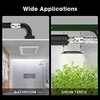 image:imageVIVOSUN 6 Inch Aluminum Inline Duct Fan 240 CFM 25FT HeavyDuty Dryer Hose Vent Kit Black Flexible