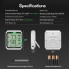 image:imageVIVOSUN AeroLab THB1S Wireless Bluetooth Hygrometer Thermometer Indoor VPD Digital Temp Humidity Meter LCD Smart App Control amp Alert Data Storage Dual Channels with Sensor Probe Battery IncludedThermometer with External Probe