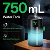 image:imageVIVOSUN AeroStream U075 USB Humidifier 750ml Cool Mist Mini Humidifier with 2 Mist Modes Auto ShutOff Smart Remote Control with VGrow Designed for Small Grow TentsVGrow750ML