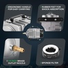 image:imageVIVOSUN Commercial Air Pump 1427 GPH 55W 90Lmin 12 Outlet for Aquarium and Hydroponic Systems andAir Stone Disc 8 x 8 Inch with Shell and Sucker for Aquarium