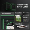 image:imageVIVOSUN D325 2in1 3x2 Grow Tent 36x24x53 High Reflective Mylar with MultiChamber and Floor Tray for Hydroponic Indoor Plant120x120x80