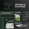 image:imageVIVOSUN D325 2in1 3x2 Grow Tent 36x24x53 High Reflective Mylar with MultiChamber and Floor Tray for Hydroponic Indoor Plant120x60x80
