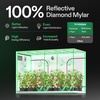 image:imageVIVOSUN D325 2in1 3x2 Grow Tent 36x24x53 High Reflective Mylar with MultiChamber and Floor Tray for Hydroponic Indoor Plant120x60x80
