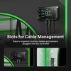 image:imageVIVOSUN D325 2in1 3x2 Grow Tent 36x24x53 High Reflective Mylar with MultiChamber and Floor Tray for Hydroponic Indoor Plant2in160x48x80