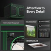image:imageVIVOSUN D325 2in1 3x2 Grow Tent 36x24x53 High Reflective Mylar with MultiChamber and Floor Tray for Hydroponic Indoor Plant96x96x80
