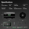 image:imageVIVOSUN G6 6 Inline Duct Fan amp Temperature Humidity Controller E42A WiFiApp Control AeroZesh Grow Tent Fanamp Smart Thermostat 388 CFM EC Motor Exhaust Fan for Heating Cooling Greenhouse Accessory8 Pro