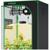 image:imageVIVOSUN Grow Tent Kit 2x4 Complete System WiFiControlled Grow System with Full Spectrum LED Grow Light Automatic Ventilation GrowHub Outlet A22 with Temperature and Humidity Sensor36x36x72
