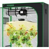 image:imageVIVOSUN Grow Tent Kit 2x4 Complete System WiFiControlled Grow System with Full Spectrum LED Grow Light Automatic Ventilation GrowHub Outlet A22 with Temperature and Humidity Sensor48x24x60200W