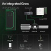 image:imageVIVOSUN Grow Tent Kit 2x4 Complete System WiFiControlled Grow System with Full Spectrum LED Grow Light Automatic Ventilation GrowHub Outlet A22 with Temperature and Humidity Sensor24x24x48