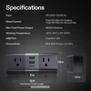 image:imageVIVOSUN GrowHub Outlet Controller A10 Smart WiFi Outlet Smart Plug 15A 1800W Remote Control Compatible with Vivosun App for Grow TentGrowHub A22 2Plug