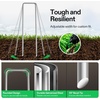 image:imageVIVOSUN Premium Weed Barrier Landscape Fabric Heavy Duty and 6 Inch 25Pack Landscape Staples Galvanized Steel Garden Stakes 11 Gauge UShaped Pins for Weed Barrier Fabric Soaker Hose Holding Fenc