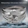 image:imageVIVOSUN R4 4 Inch 190 CFM Inline Duct Ventilation Fan and Stainless Steel Air Ducting Clamps 46812 Inch Adjustable Hose Clamps with Worm Drive for Ducting Heating Cooling Exhaust