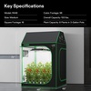 image:imageVIVOSUN R446 4x4 Grow Tent 48x48x72 Roof Cube Tent with Observation Window and Floor Tray for Hydroponics Indoor Plant for VS4000VSF4300