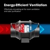 image:imageVIVOSUN R6 6 Inch 390 CFM Inline Duct Fan and 6 Inch 16 Feet Flex Air Aluminum Ducting Flexible Dryer Vent Hose for HVAC Ventilation with 2 Stainless Steel Clamps