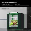 image:imageVIVOSUN Small Grow Tent for Aerogarden Hydroponics Growing System 20x14x21 Highly Reflective Mylar Indoor Grow Tent with Sealed Bottom Design Ventilation Window and Cable Hole Port