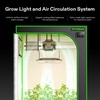 image:imageVIVOSUN Smart Grow System with AeroLight A100 100W LED Grow Light with Circulation Fan AeroZesh S4 4inch 208 CFM Inline Duct Fan and GrowHub E42A Temperature Humidity VPD WiFiController